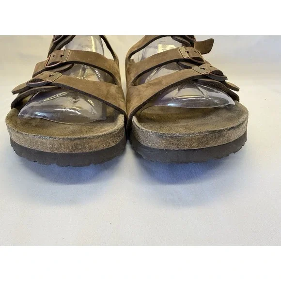 Birkenstock Florida Soft Footbed Nubuck Mocha Sandals Womens 11 Mens 9 Slip On - Picture 3 of 10